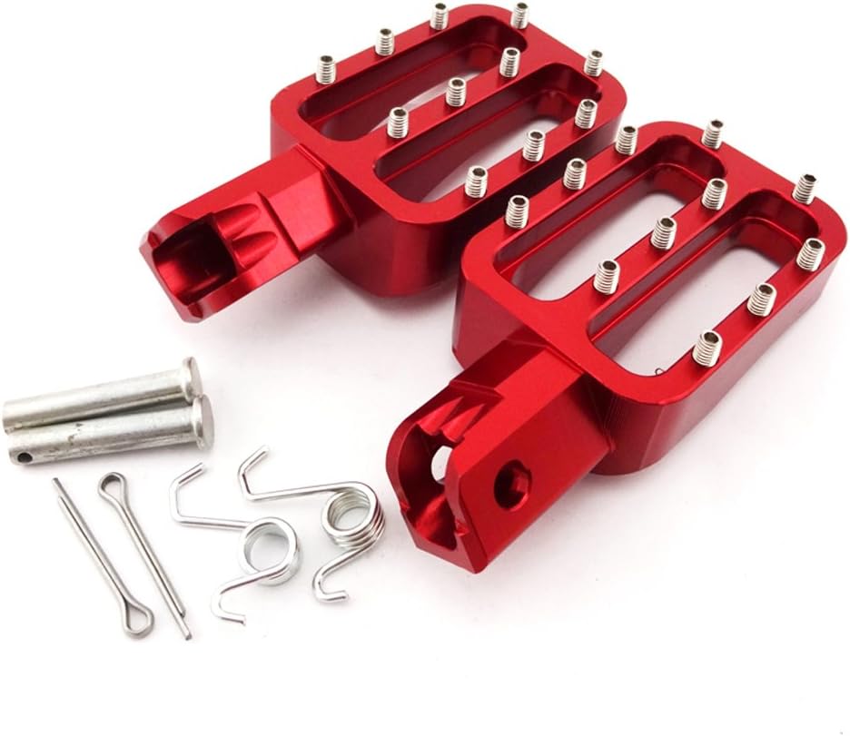 XLJOYRed Footpegs Foot Rest Pegs for KLX110 XR50 CRF50 Chinese Pit Dirt Trail Bike