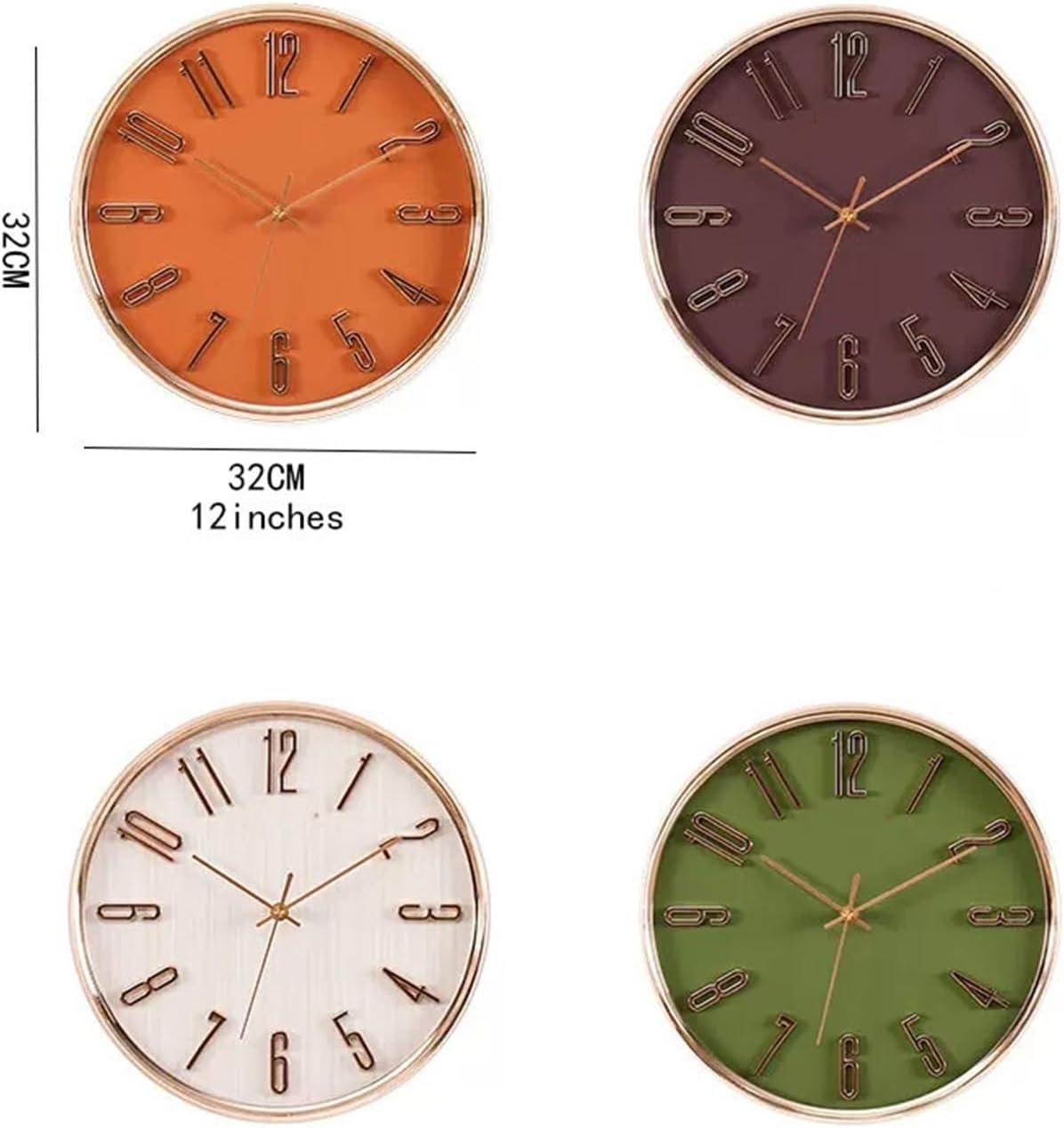 Wall clock,decorative wall clock,clocks for living room, Wall Clock Wall Clock Luxury Fashion Clock Simple Household Clock Modern Creative Quartz Clock Living Room Wall Decor Hanging Clocks(White)