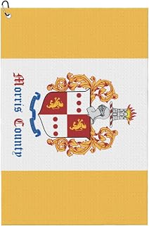 Flag of Morris County, New Jersey Golf Towel 24x16in Microfiber Golf Towels Waffle Towel Golf Accessories Cleaning Cloth