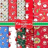 tela navideña muñecos 🎅【MATERIAL 100% ALGODÓN】: El patchwork con motivos navideños está hecho de tela de algodón 100% hecha a mano suave, cómoda y transpirable, que es ecológica.