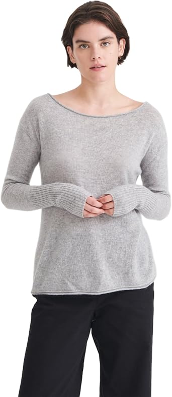 NAADAM Womens Cashmere Boatneck Sweater