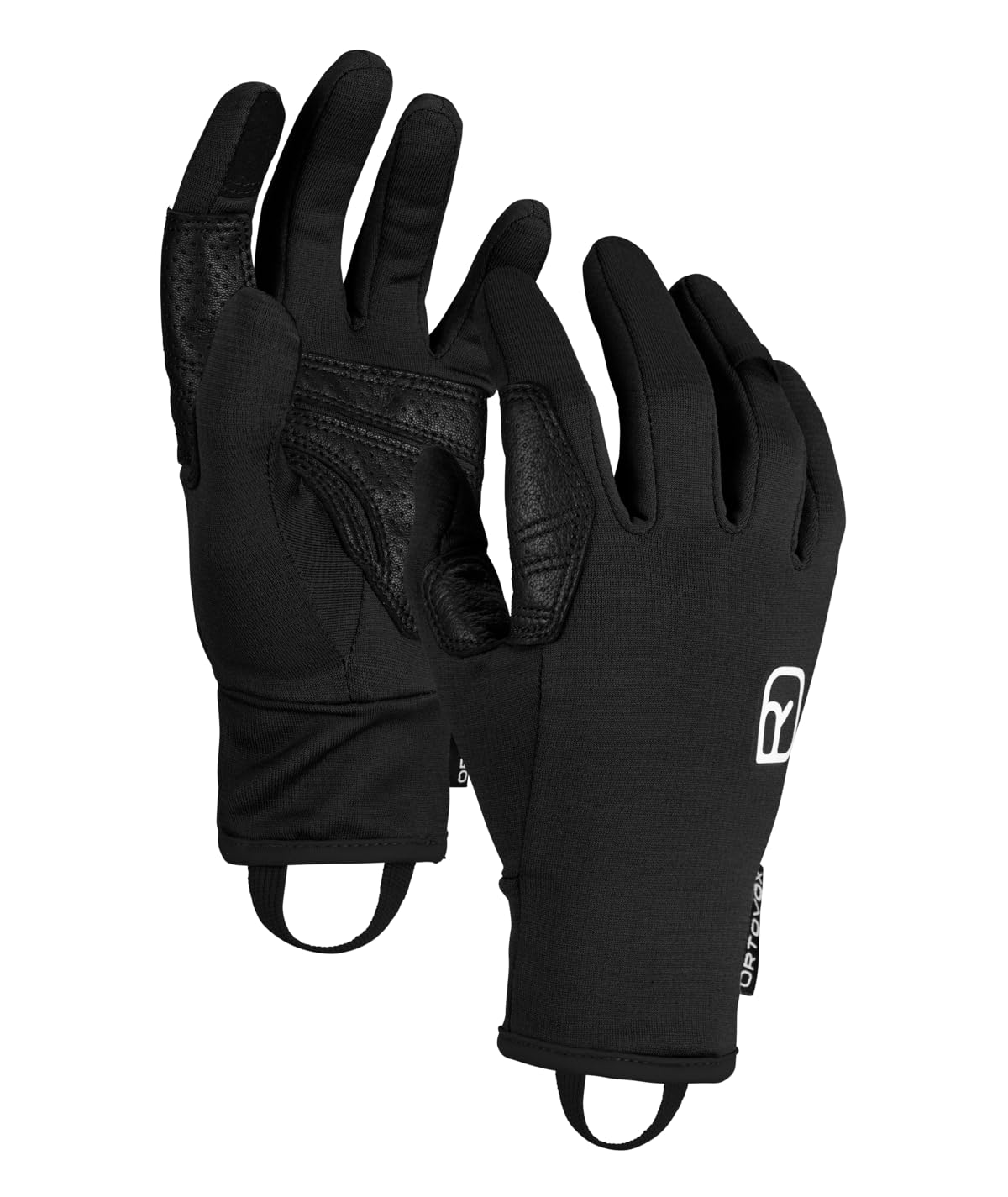 ORTOVOX FLEECE LIGHT GLOVE M, 56369, Black Raven, S