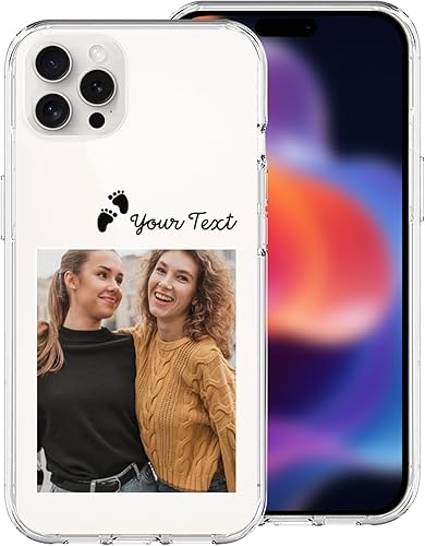 Personalized TPU Soft Phone Case for iPhone 17161514131211 Pro Max Mini XR XS X - Custom Picture Case, Valentine's, Christmas, Birthday Gift for