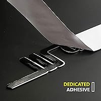 Vista 3 de Placa de identificación con letras, emblema para maletero trasero compatible con Qvattroporte, accesorios de la serie Ghiblii (negro)