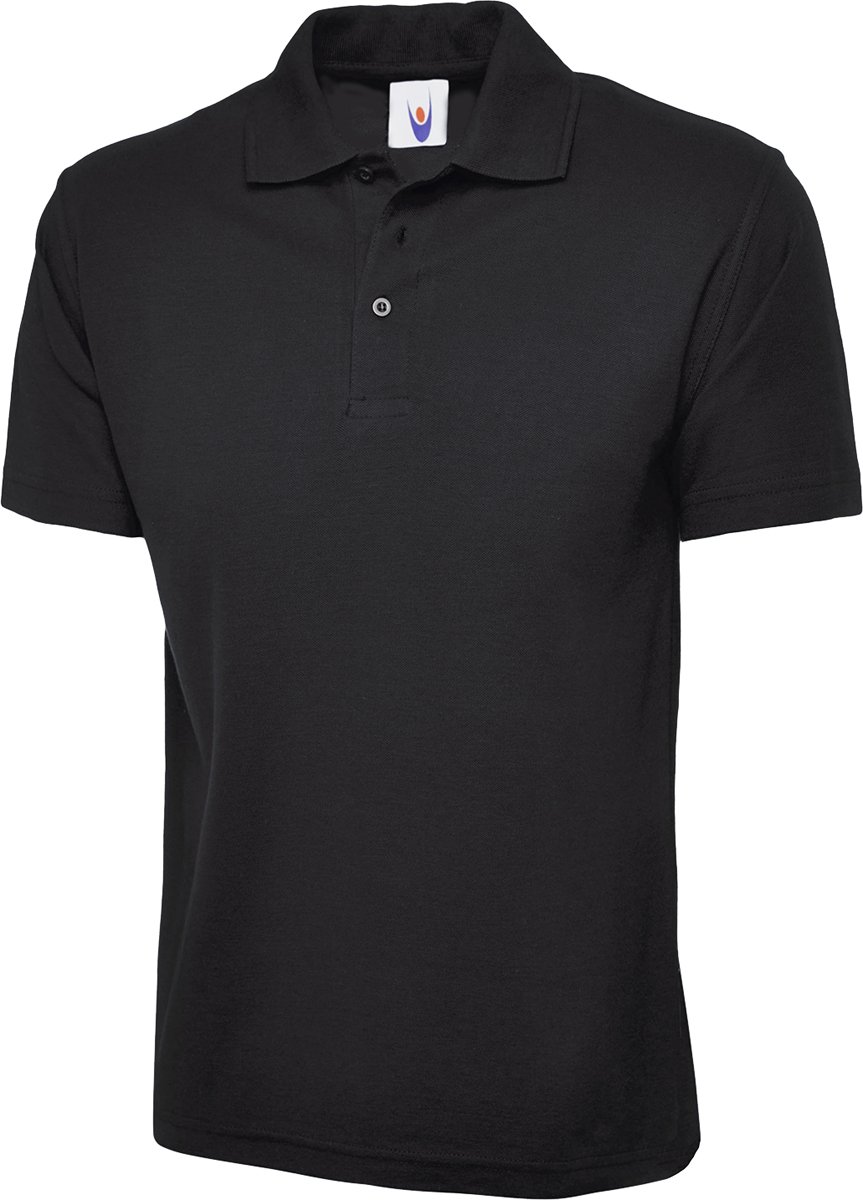 Shoppersbay Black Uneek Uc105 Active Polo Shirt Xl