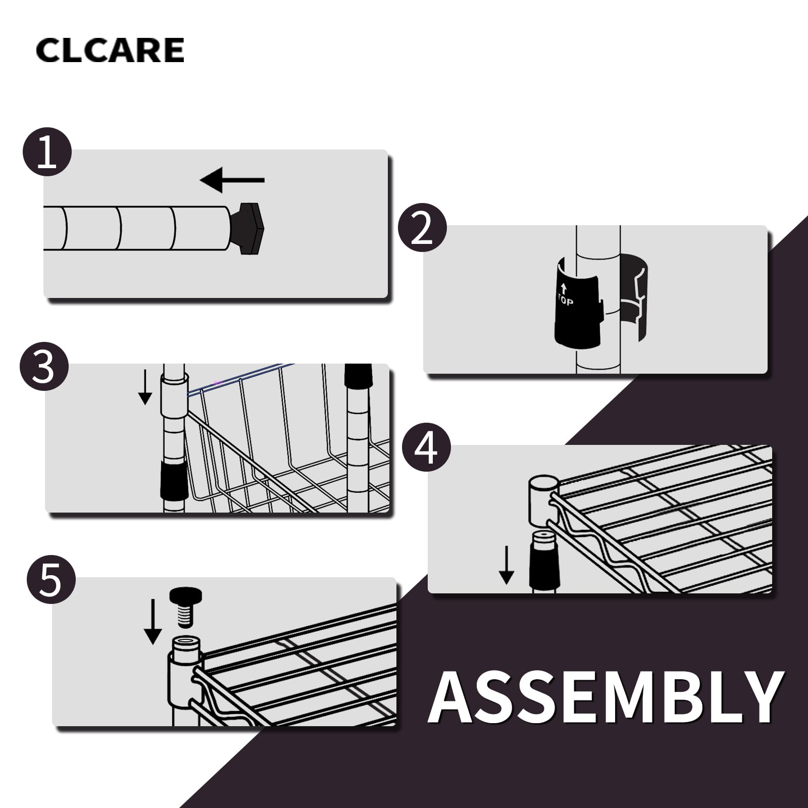 Simple Stackable Shelves Stacking Shelf Adjustable, Stackable & Expandable, Heavy Duty Storage ...