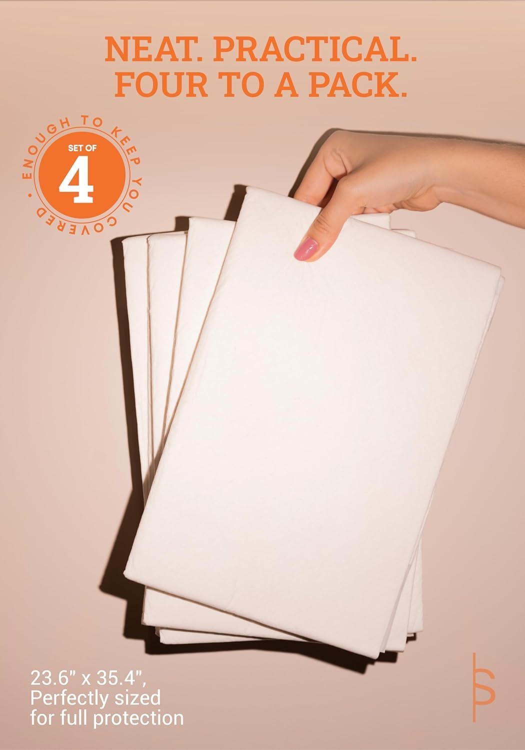 BeShapy Bed Pads for Adult (23.6"x35.4") Absorbent Chucks Pads, Waterproof, Hospital Disposable Bed Pads | Bed Protector & BBL Supplies | 40 Pads (10 Packs of 4)