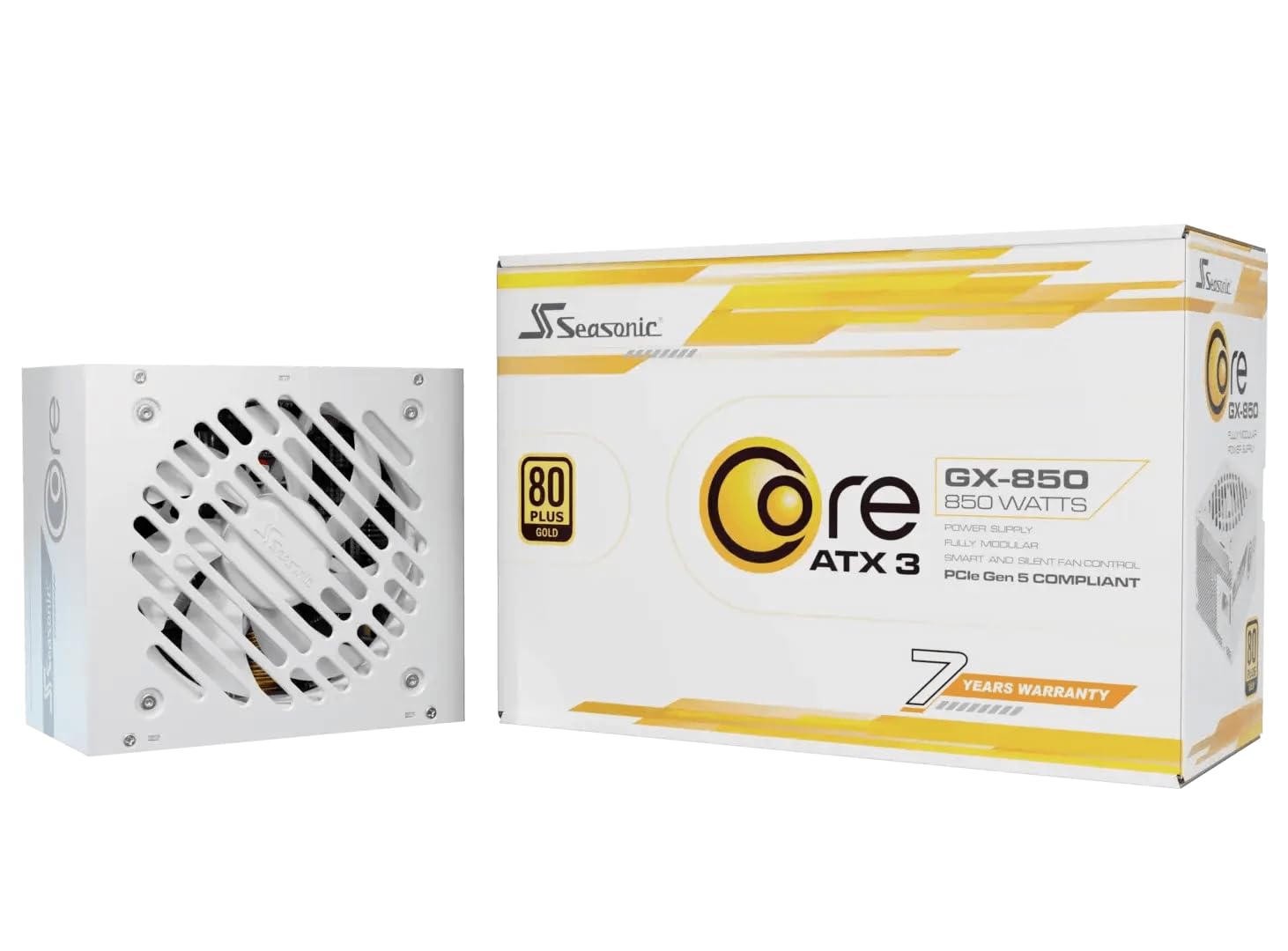 Amazon | Seasonic Core V2 GX-650 ATX3 White 80PLUS GOLD 650W ATX 3