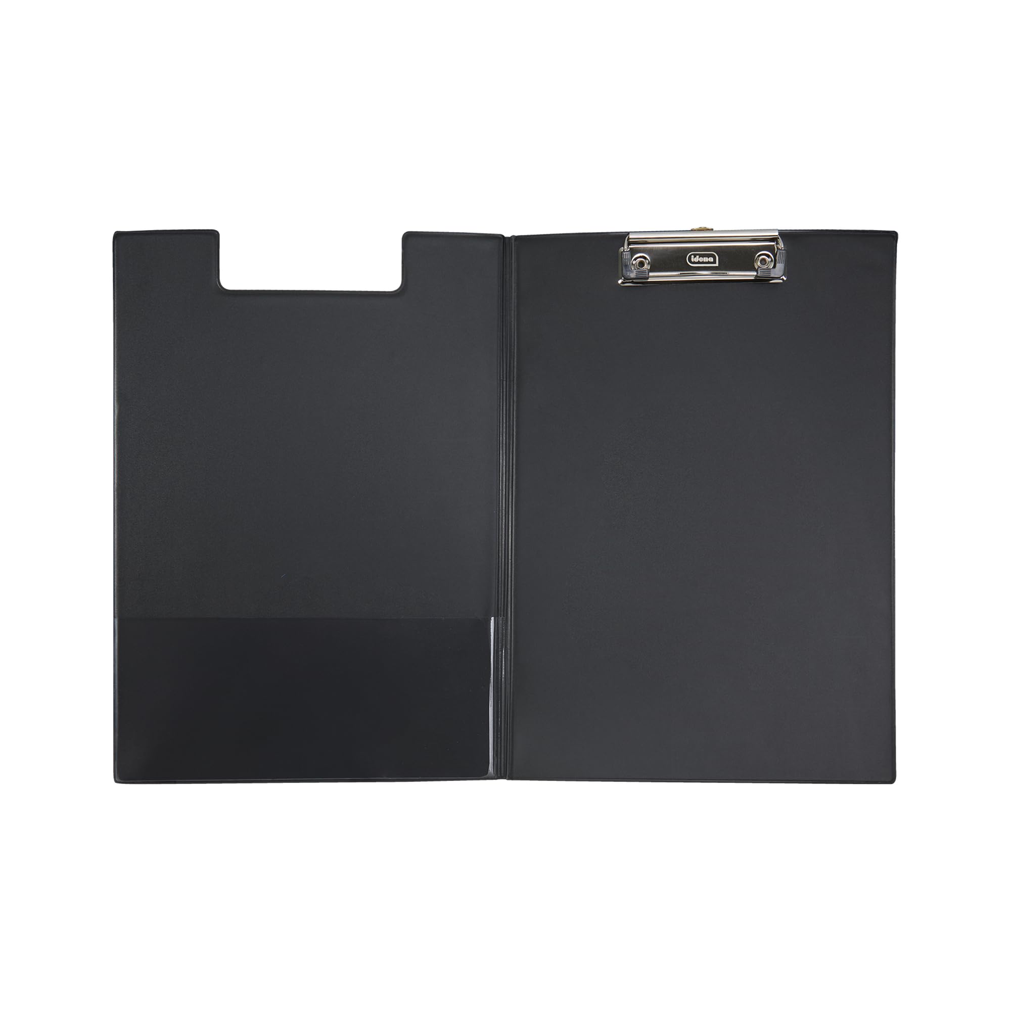 Idena 90294 - Cartella per appunti per DIN A4, 12 pezzi, formato verticale, cartellina rivestita in PVC nero, con copertina