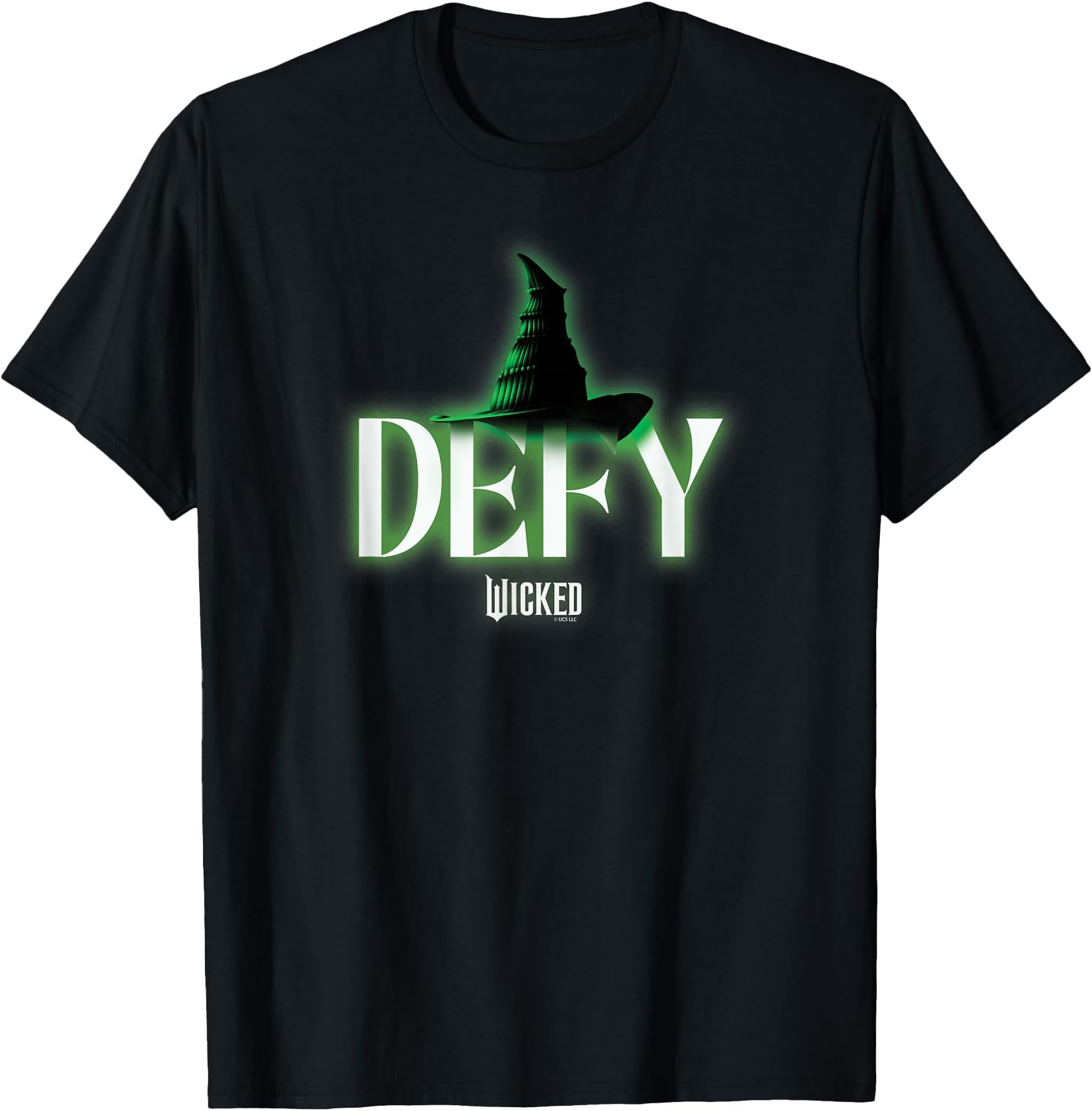 Defy T-Shirt - Black, Small, Unisex, Short Sleeve, V-Neck, Modern Letter Print, Movie Tie-In, Holiday