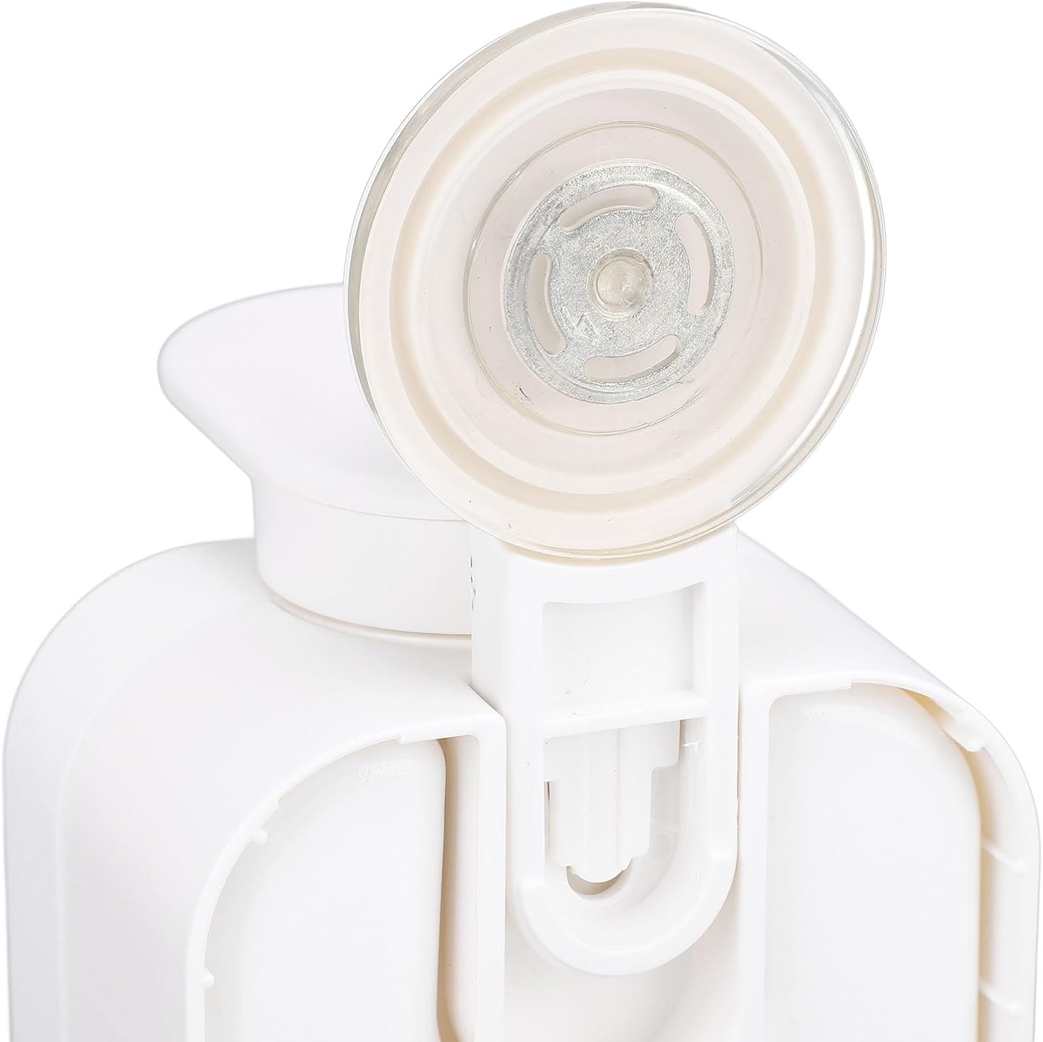 Wall Mounted Suction Soap Dispenser, Vacuum Strong Adsorption Press Bottle for Bathroom, Stable No Drill Plastic Soap Dispenser with Convenient Access and Efficient Cleaning (1)