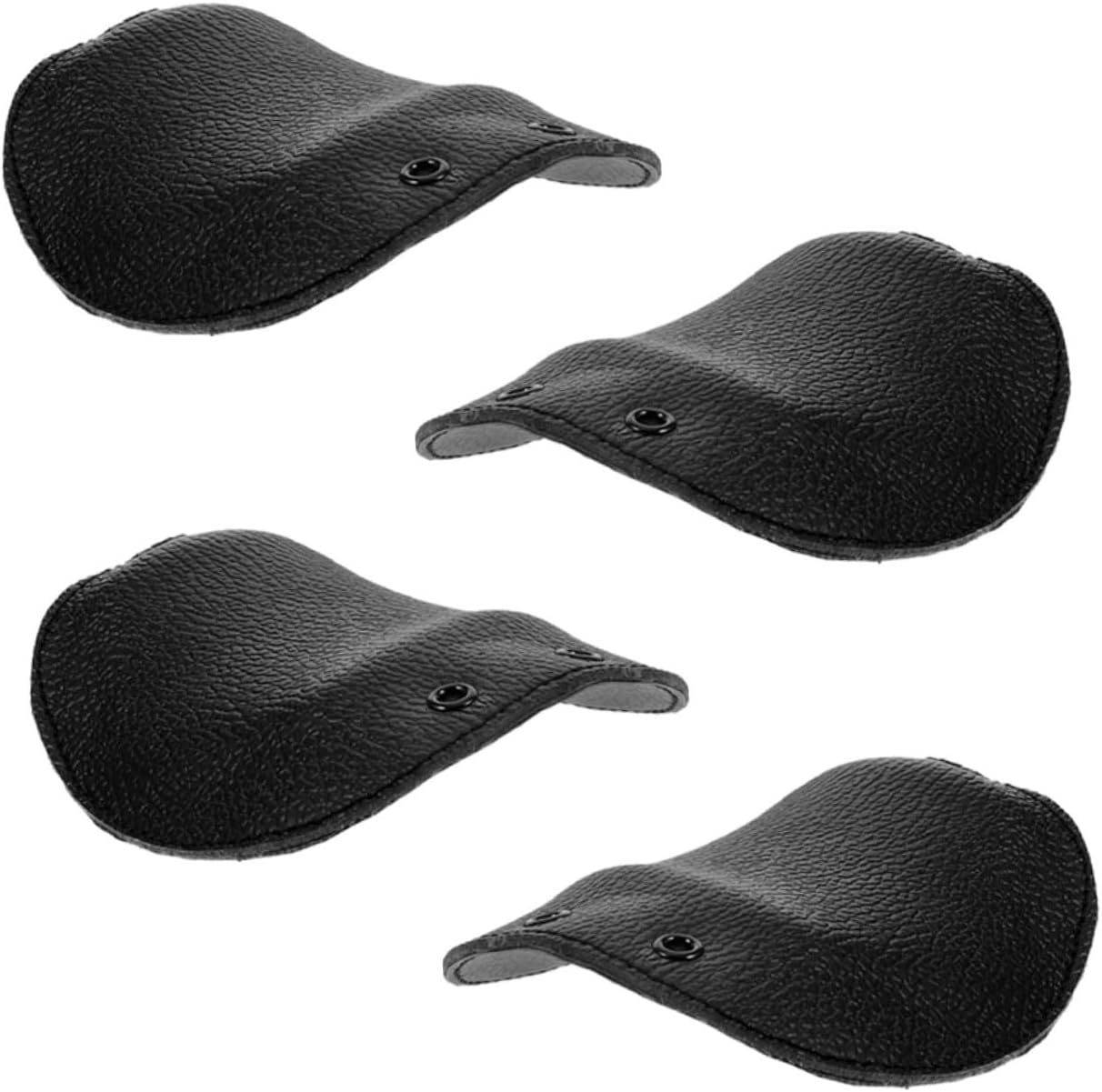Balacoo 4pcs Leather Boot Guard Durable Cowhide Toe Caps for Safety Footwear Metatarsal Protection Thermal Shielding Impact Absorption for Welding and Workplace Safety