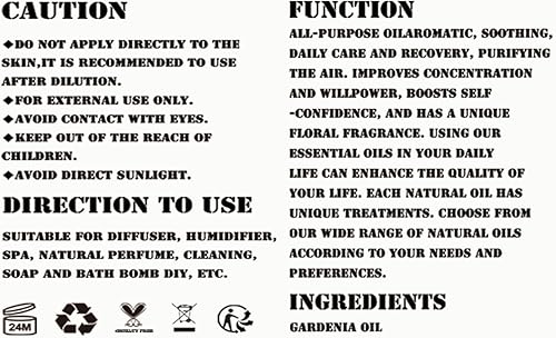 Miniatura 9 de Aceite esencial de jazmín, 4 onzas líquidas, aceite de fragancia puro y natural para difusor, humidificador, cuidado de la piel, fragancia del