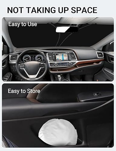 Vista 727 de Proadsy Parasol para parabrisas para BMW X1 F48 2016-2022 de 4 capas plegable, protector de parasol frontal que bloquea los rayos UV y mantiene