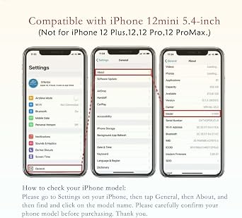 Back Rear Glass Cover Replacement Compatible with iPhone 12 Mini 5.4 inches with Repair Tool Kits (White)