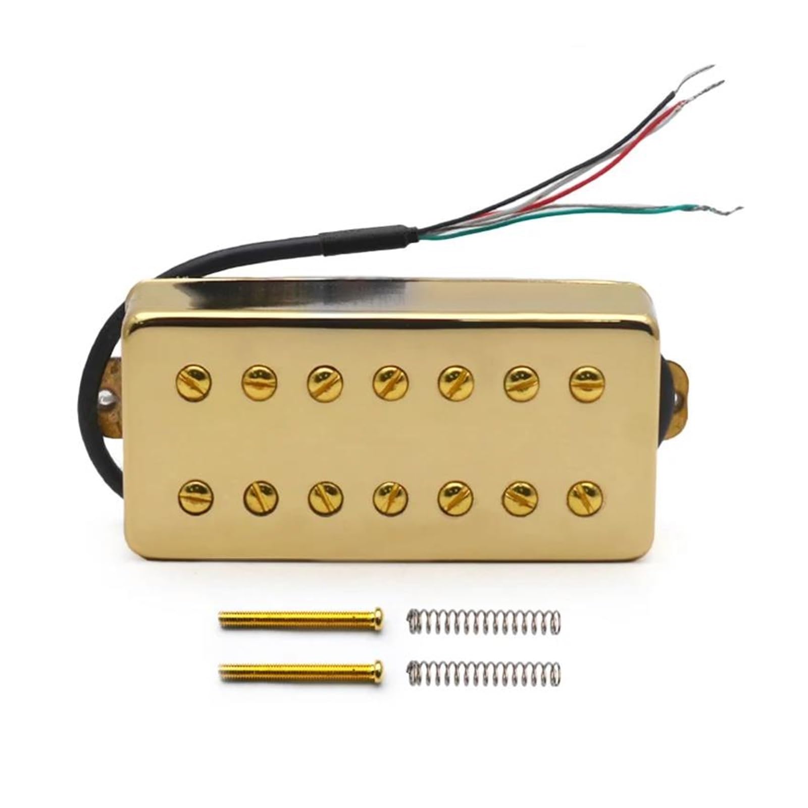 7 Saitige Gitarre Mit Messingkappe Einzel Oder Doppelspulen Tonabnehmer In Linie 8.5 K/14 K Für E Gitarren(1Set Gold)