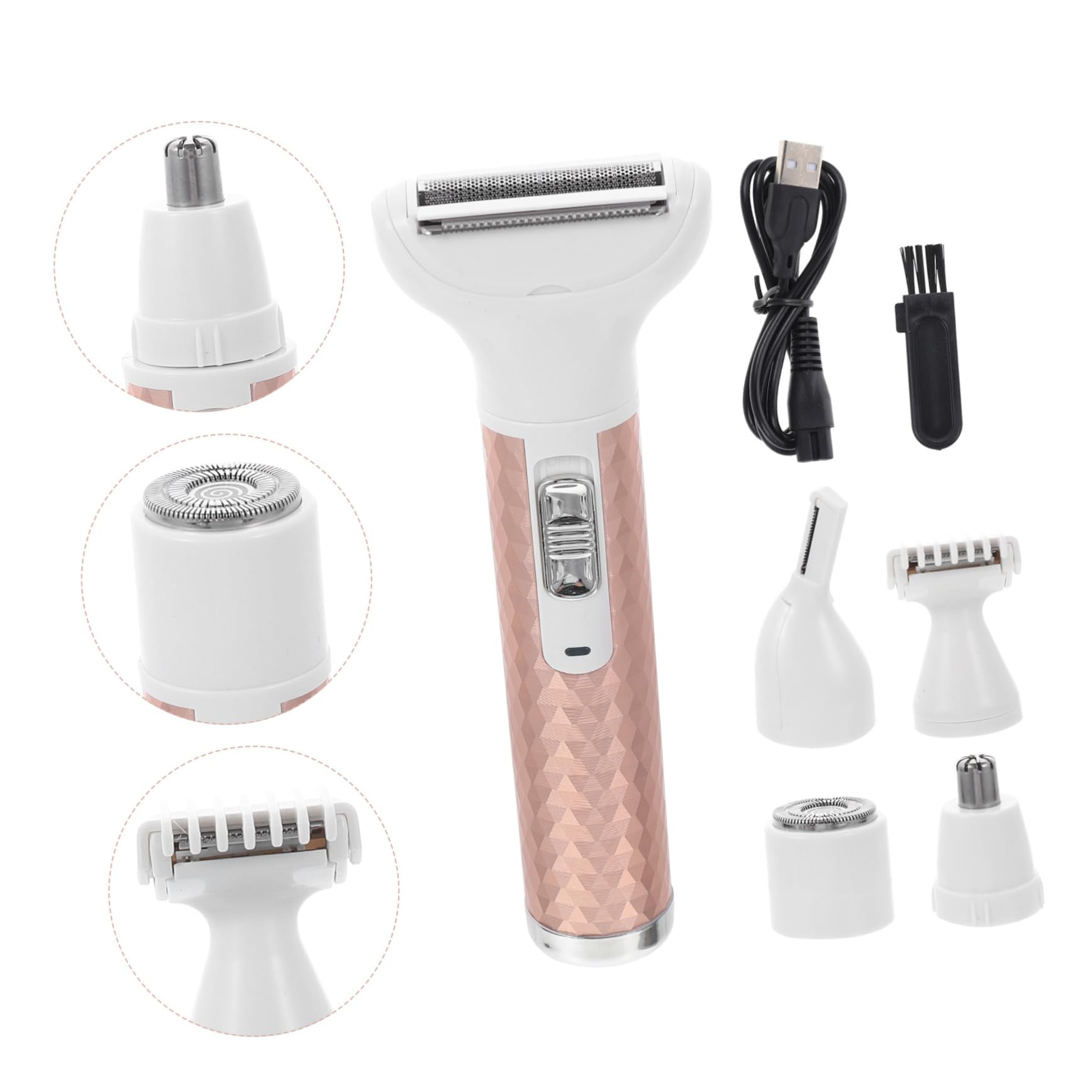 Afeitadora Eléctrica Multifunción Usb Recortadora De Cejas Para Mujer Depiladora Facial