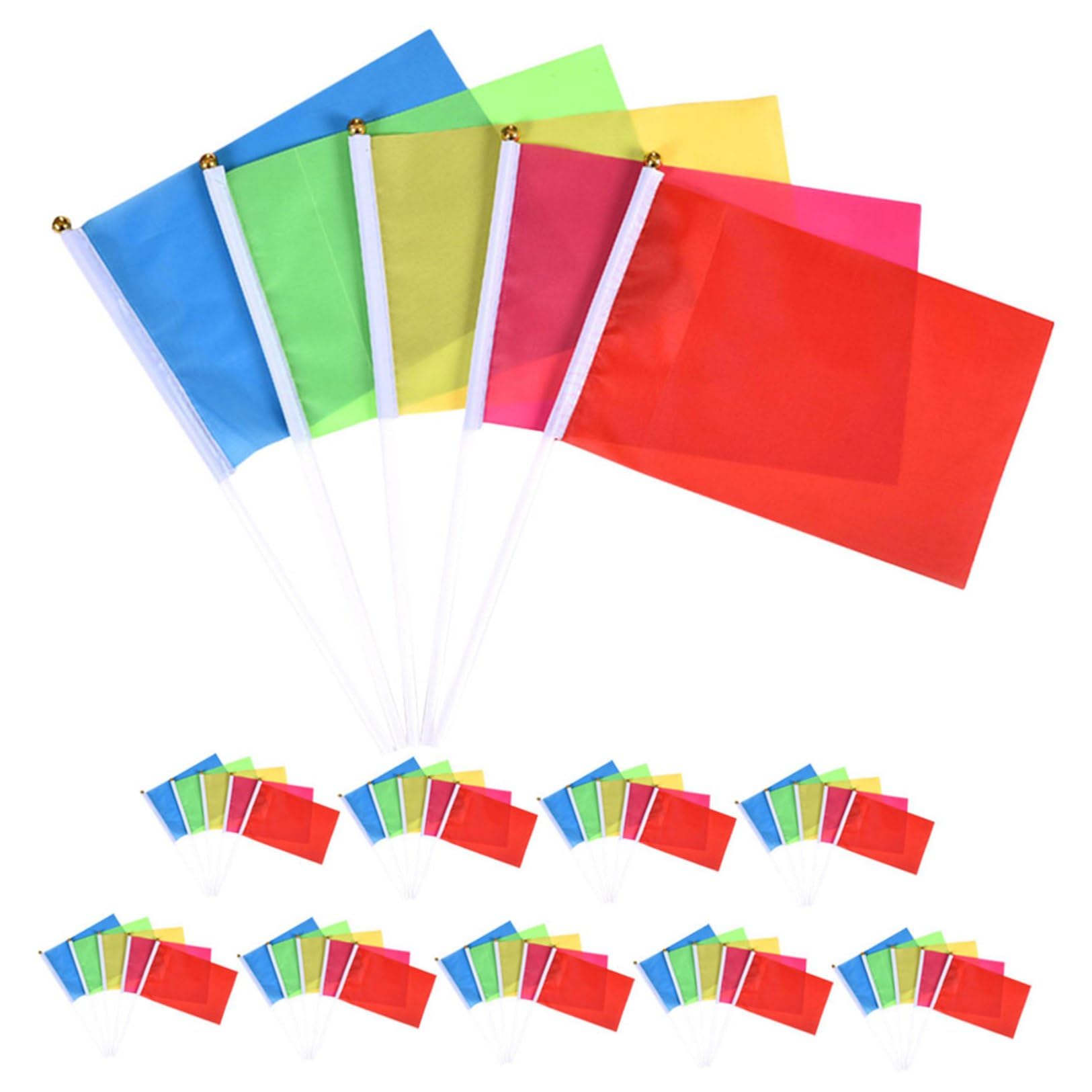 Petits drapeaux portatifs multicolores pour animer et décorer facilement vos fêtes de quartier