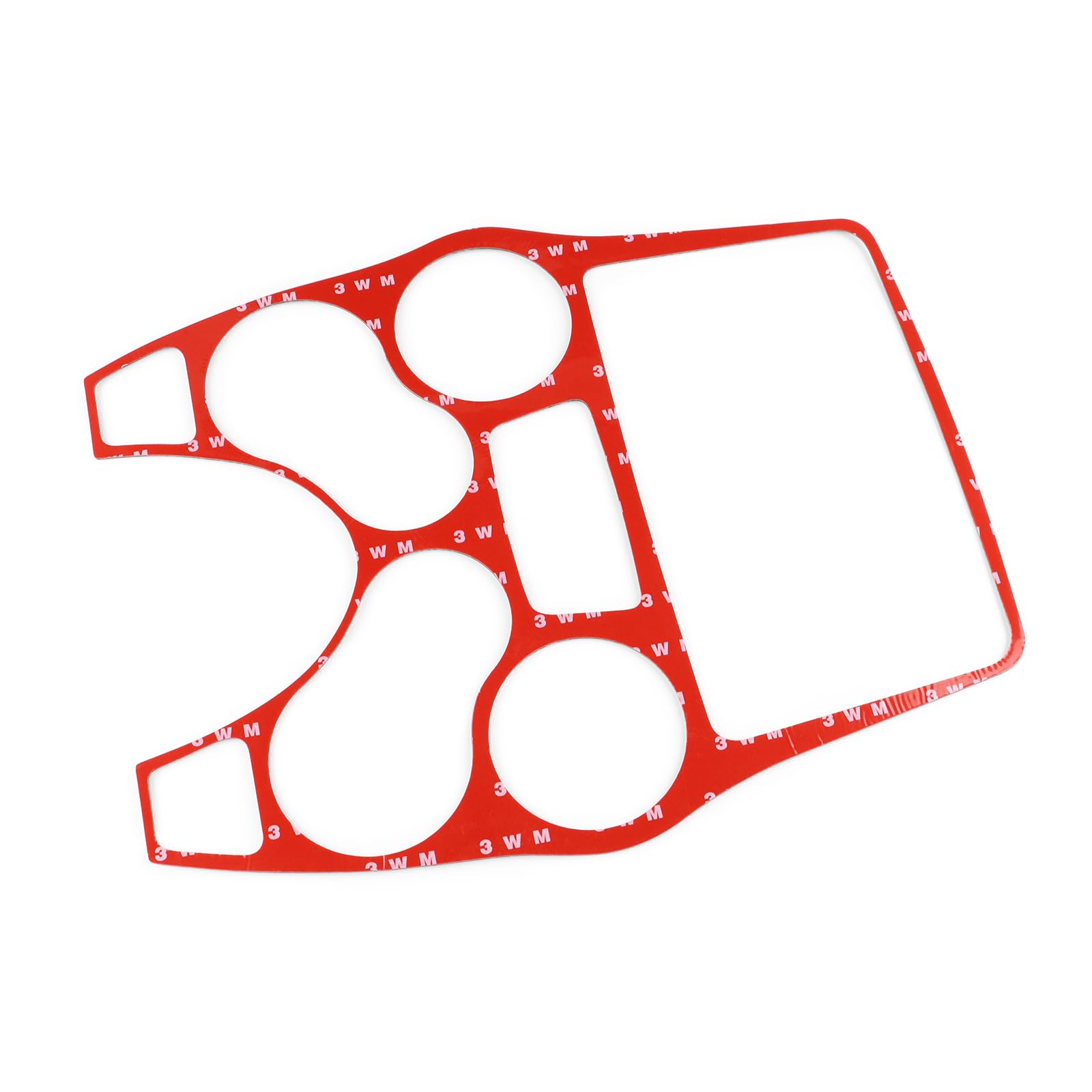 KUNGKIC Per Fiat Panda 169 2003 – 2011 in fibra di carbonio auto condizionatore centralizzato pannello di controllo telaio decorativo interno adesivo accessorio regalo (nero)
