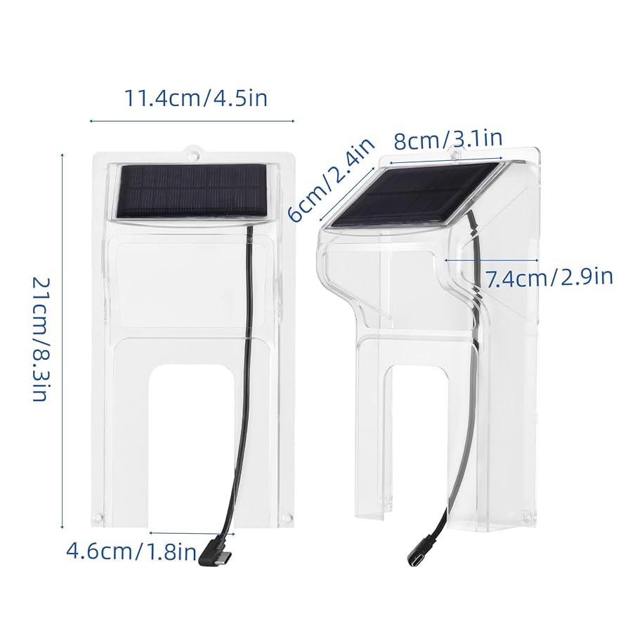 Swokely Transparent Plastic Doorbell Rain Cover, Doorbell Waterproof