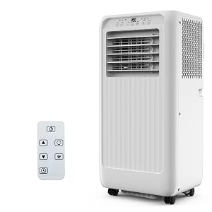 8000 BTU Portable Air Conditioners 3 in-1 Quiet Portable AC Unit with Efficient Cooling Remote Control LED Touch