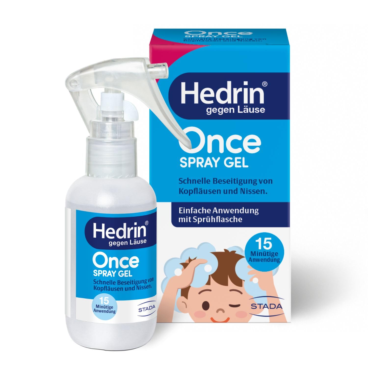 Hedrin gegen Läuse Once Spray Gel, 60 ml Lösung