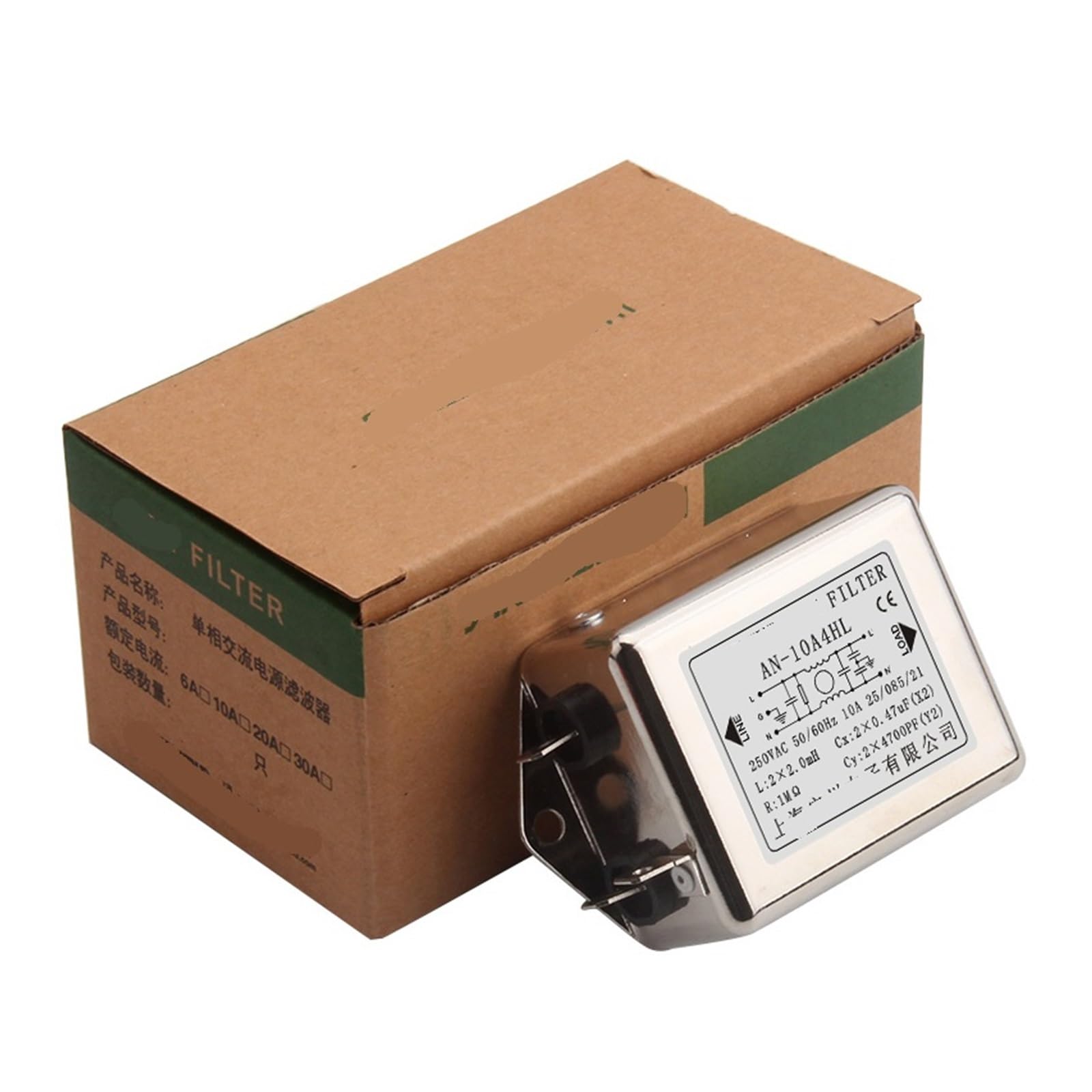 AN-10A4HL Filter 6A/20A4HL 250V Power Filter DNF05-H-10A (AN-20A4HL)