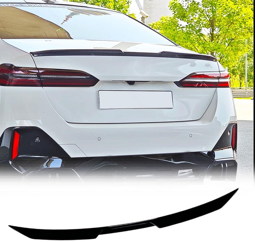 MCARCAR KIT Gloss Black Rear Trunk Spoiler for BMW 5 Seires i5 G60 G61 525i 530i M Sport 2024 2025 ABS Rear Car Rear Trunk High-Kick Tail Spoiler Wing Lip Car Accessories