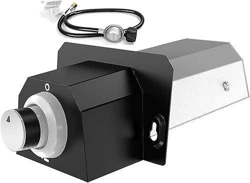 Utheer Quemador de gas para horno de pizza, accesorio para quemador de gas, accesorios convertidor de gas con manguera de válvula de conexión de