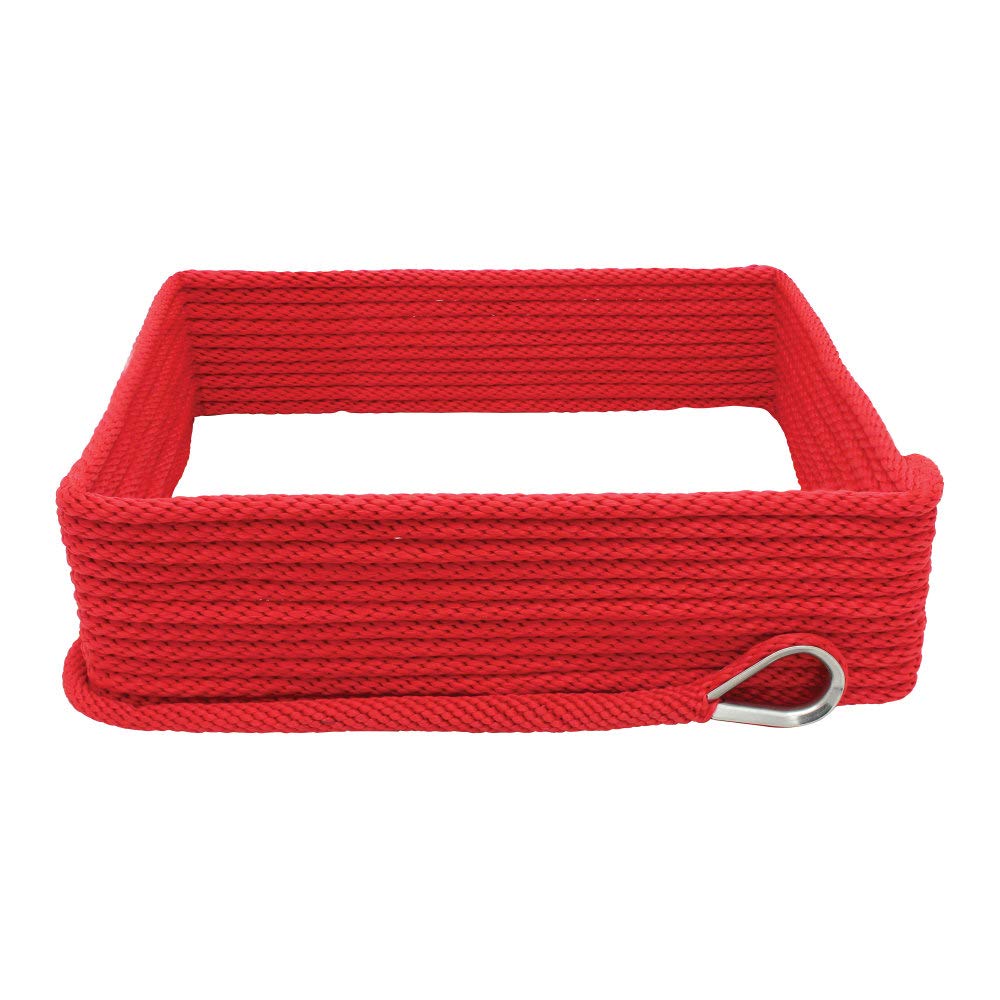 Extreme Max 3006.2651 BoatTector Solid Braid MFP Anchor Line with Thimble - 3/8" x 100', Red