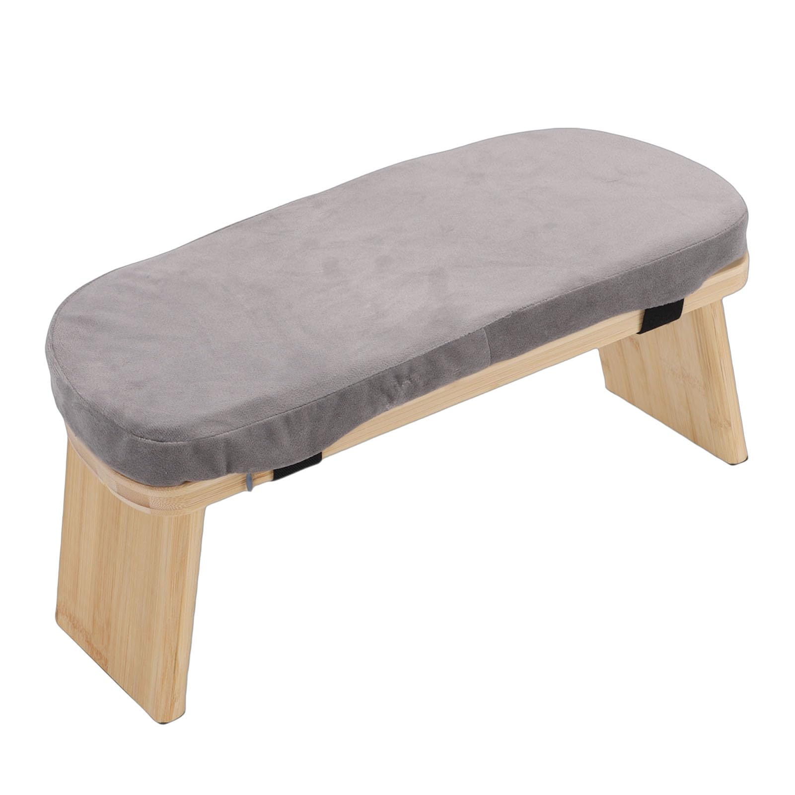 Topiky Meditationsbank, Klappbarer Kniehocker aus Holz mit Kissen für Entspannung, Teezeremonie zu Hause, Zen-Meditationshocker für Yoga