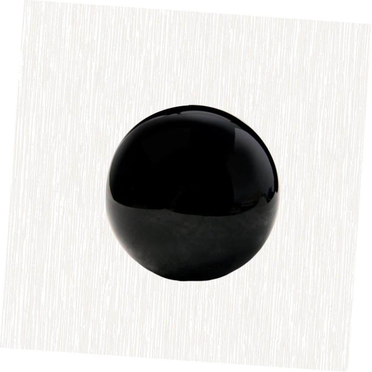 Black Crystal Ball Ornaments Obsidian Sphere Decor for Bedroom Living Room