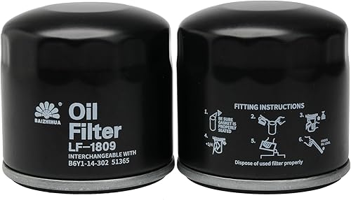 Miniatura 5 de 4 filtros de aceite BAIZHIHUA 1809 que reemplazan a 15410-MFJ-D02, KN-204-1 para Honda Goldwing 1800 GL1800 NC700X NC750X RC51 ST1300 VFR800