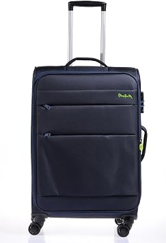 Pierre Cardin Suitcase Medium Size Fabric Suitcase Navy Blue
