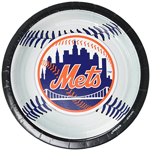 Amscan New York Mets Dinner Plates, 9