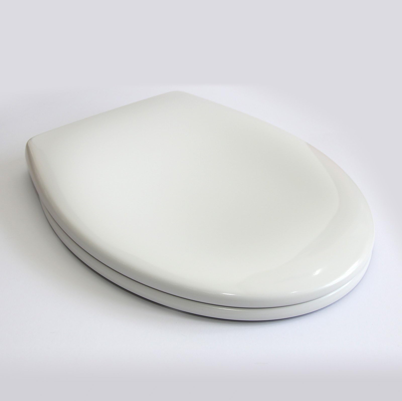 FixtheBog White Soft Close Luxury DuraPlas WC Toilet Seat Oval Shape Top or Bottom Fix Chrome Hinges Heavy Duty DuraPlas