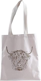 Highland Cow Tote Bag Rural Style Farm Highland Cow Gift Highland Cow Lovers Gift Scottish Highland Cow Totes