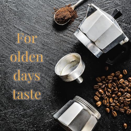 Image of 2 Cup Moka Pot Coffee Maker for Kitchen | Cappuccino & Espresso Stovetop Brewer | Italian Style Aluminium Coffee Maker with Heat Resistant Handle | Gas Stove Compatible (Black)