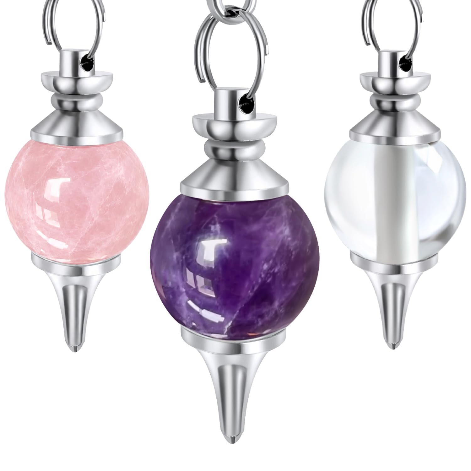 Pendule de radiesthésie en cristal de roche pour harmoniser votre maison