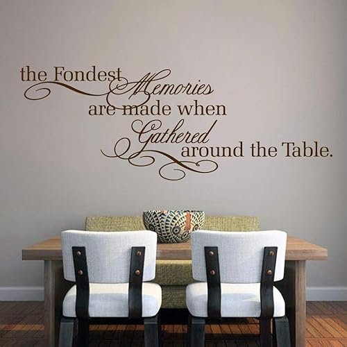 Sweetums Signatures - Adhesivo de pared para comedor, cocina - Los recuerdos más grandes, pegatina reunidos alrededor de la mesa - Varias opciones