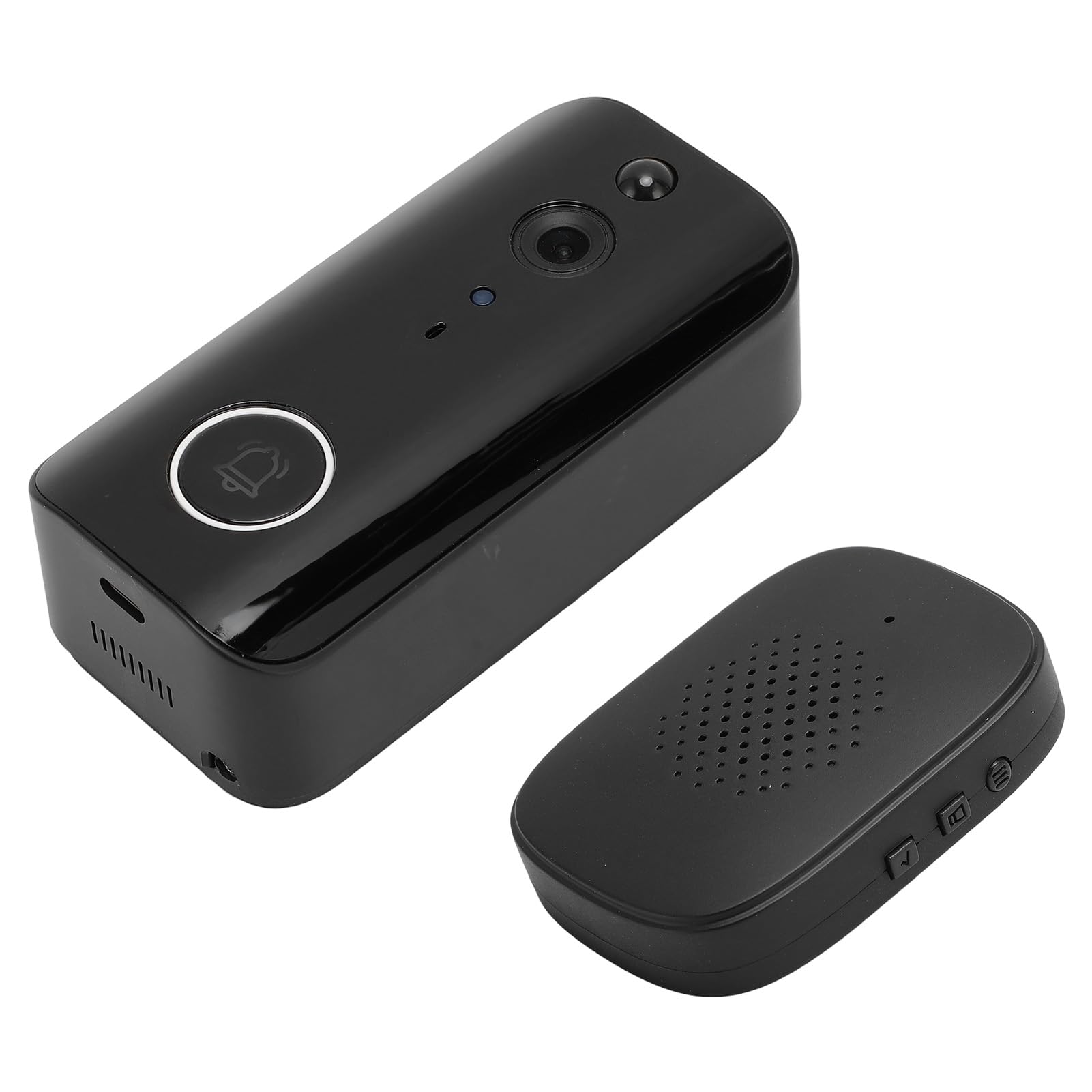 Videocitofono Wireless 1080P, Visione Notturna IR, Sensore di Movimento PIR, Riduzione del Rumore, WiFi 5G, Convertitore Vocale, 4000 MAh, con Funzione, per la Casa