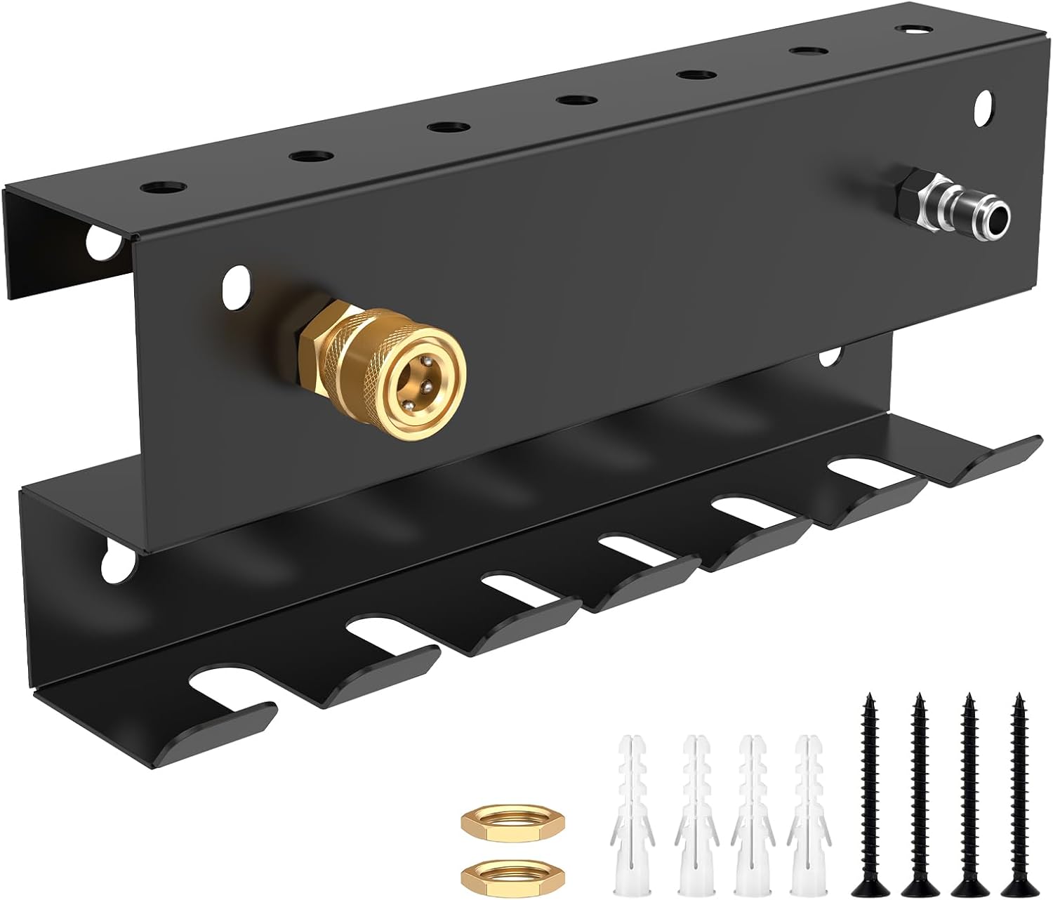 Pressure Washer Holder Foam Holder Wall Mount for Pressure Washer Fit 1/4 Inch Quick Connector Nozzle Tip&Wand Extension Storage Rack Car Wash Accessories Organizer Space Saving Solid Easy to Install