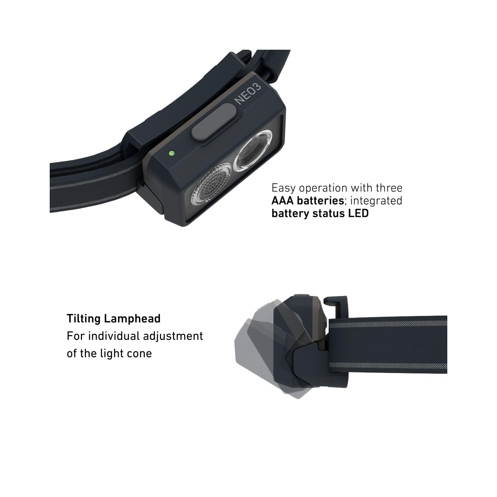 Led Lenser Neo 3 Lampa Czarny Jeden rozmiar