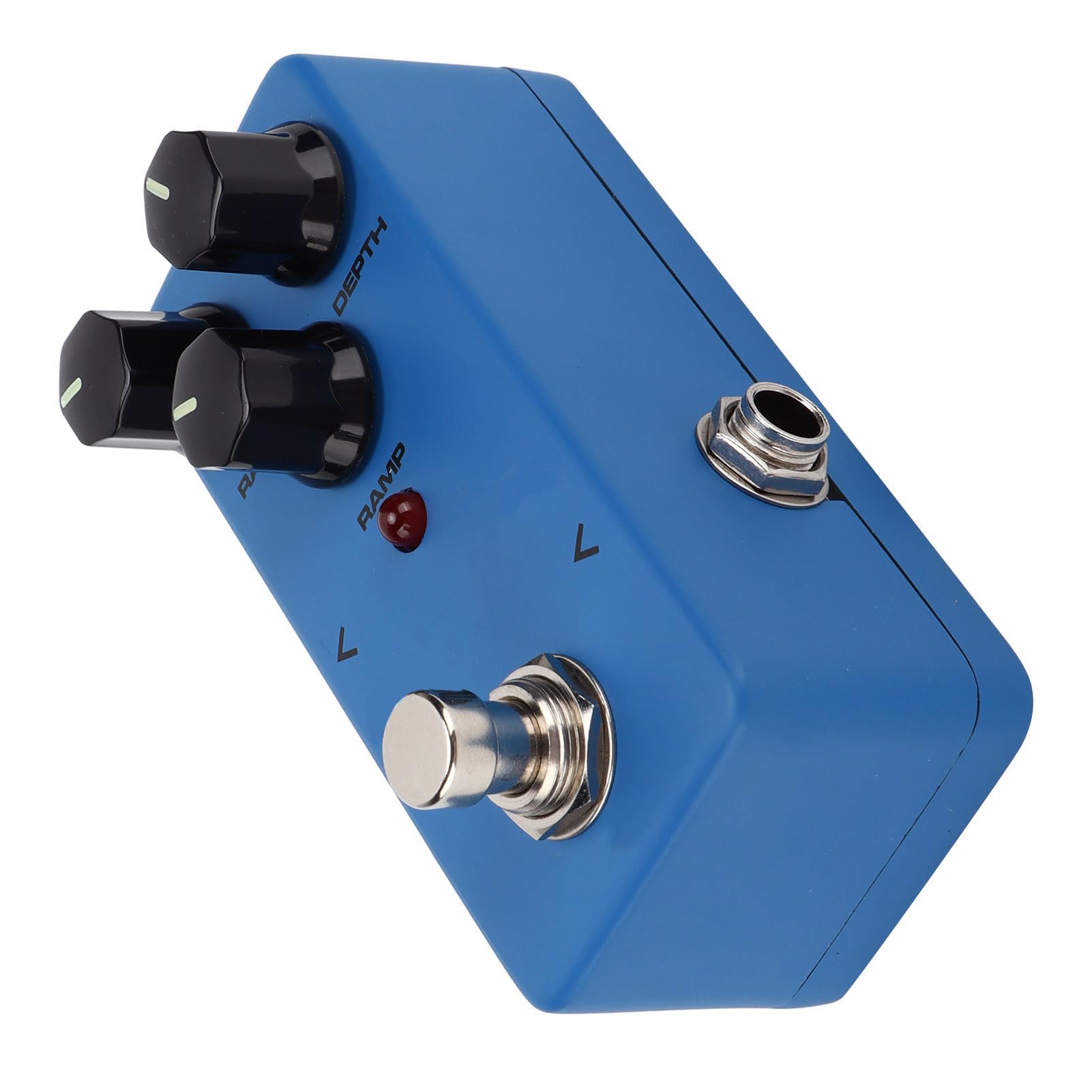 Pedale Effetto per Chitarra Mini Vibrato Compatto per Appassionati di Chitarra Elettrica Lega di Alluminio Blu