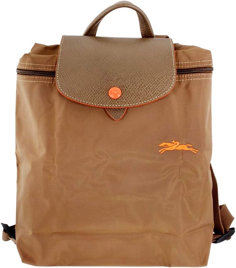 Longchamp Le Pliage Ladies Medium Khaki Nylon Backpack L1699619A23