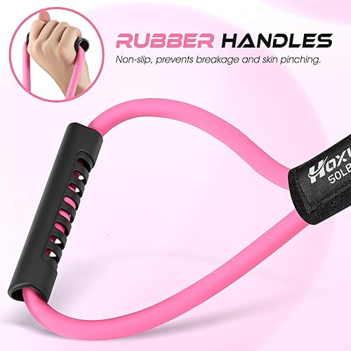 Miniatura 3 de Resistance Bands, Figure 8 Resistance Band, Exercise Bands with Handles for Back, Workout Bands for Arms, Shoulder, Leg, Physical Therapy, Pilates,