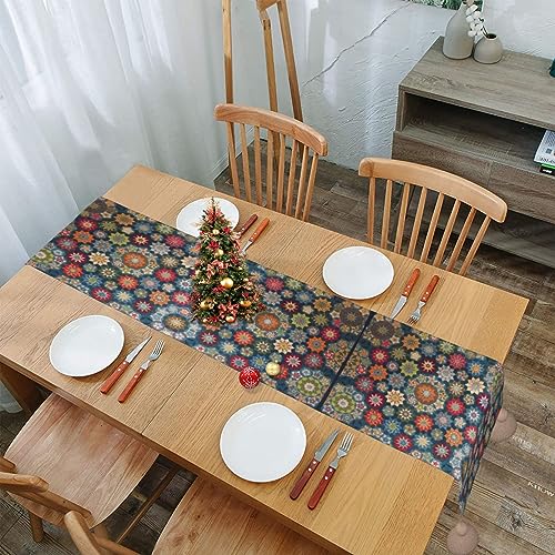 Chemin de table rustique fleur bohème, l'idée cadeau idéale pour Noël