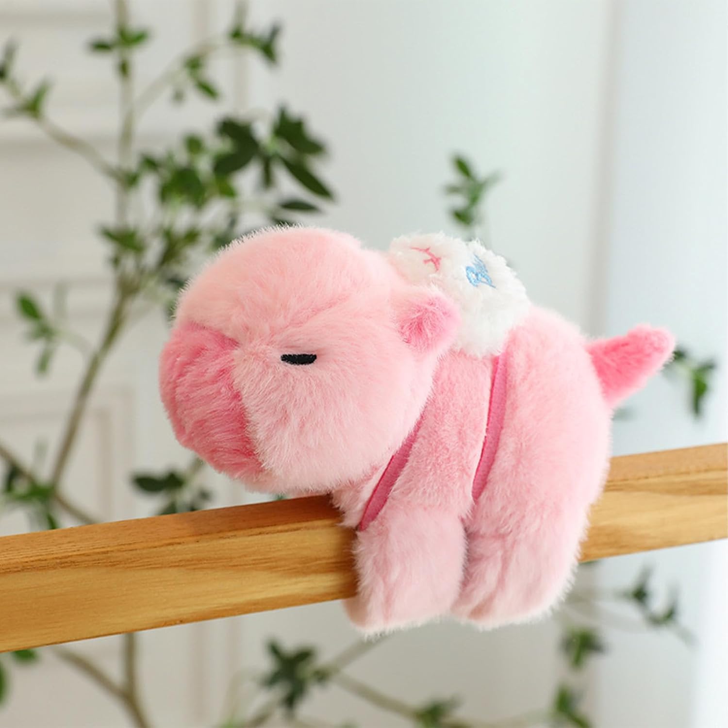 Capybara Plush Wristband Snap Bracelet with Moving Tail, Cute Stuff, Interactive Wagging Tail Capybara