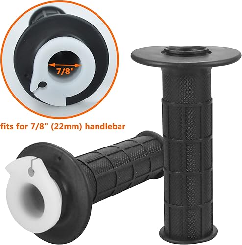 Vista 17 de Empuñaduras de mango de acelerador de 0.866 in 7/8 con abrazadera de cable para Coleman CT100U CT200U Baja Doodlebug Db30 Mb165 Mb200 50cc 90cc Azul