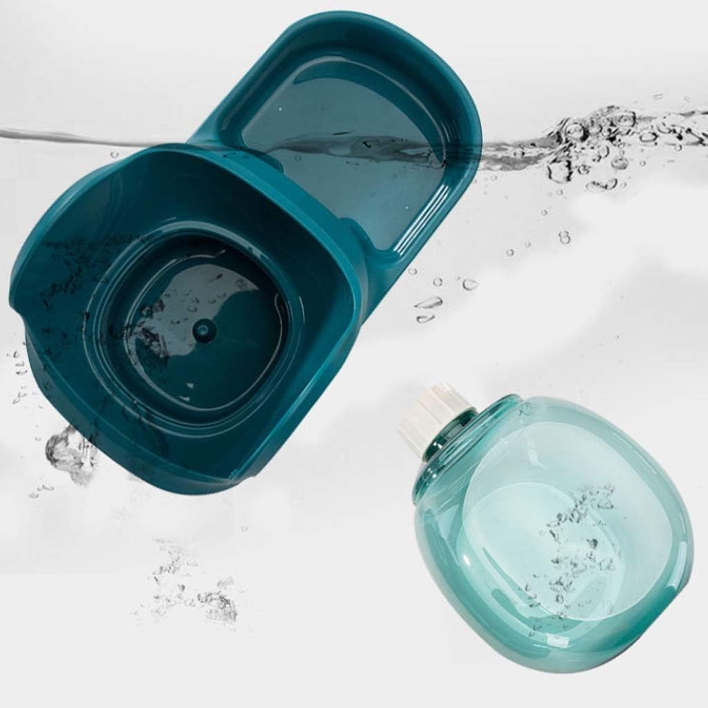 Pet Feeder Drinking Fountain, Drinking Bottle Slow Feeding Drinking Water Container Pet Supplies (Size : Large) (Small)